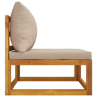 Thumbnail for 2-tlg. Garten-Sofa-Set mit Kissen Massivholz Akazie