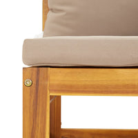 Thumbnail for Modular-Ecksofa mit Taupe Kissen Massivholz Akazie