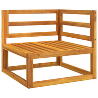 Thumbnail for Modular-Ecksofa mit Hellgrauen Kissen Massivholz Akazie