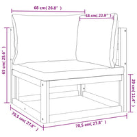 Thumbnail for Modular-Ecksofa mit Hellgrauen Kissen Massivholz Akazie