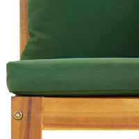 Thumbnail for Modular-Ecksofas 2 Stk. mit Grünen Kissen Massivholz Akazie