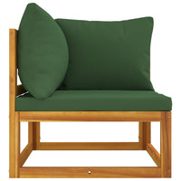 Thumbnail for 2-tlg. Garten-Sofa-Set mit Kissen Massivholz Akazie