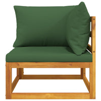 Thumbnail for 2-tlg. Garten-Sofa-Set mit Kissen Massivholz Akazie