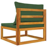 Thumbnail for 2-tlg. Garten-Sofa-Set mit Kissen Massivholz Akazie