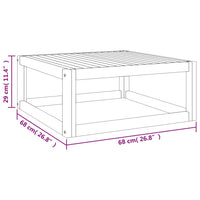 Thumbnail for Couchtisch 68x68x29 cm Massivholz Akazie