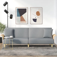 Thumbnail for Schlafsofa mit Armlehnen Hellgrau Stoff