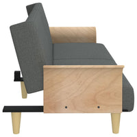 Thumbnail for Schlafsofa mit Armlehnen Dunkelgrau Stoff