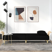 Thumbnail for Schlafsofa mit Armlehnen Schwarz Stoff