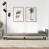 Thumbnail for Schlafsofa mit Getränkehaltern Taupe Stoff