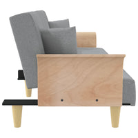 Thumbnail for Schlafsofa mit Armlehnen Hellgrau Stoff