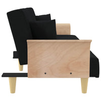 Thumbnail for Schlafsofa mit Armlehnen Schwarz Stoff