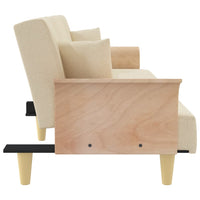 Thumbnail for Schlafsofa mit Armlehnen Creme Stoff