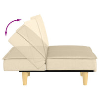 Thumbnail for Schlafsofa Creme Stoff