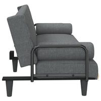 Thumbnail for Schlafsofa mit Armlehnen Dunkelgrau Stoff