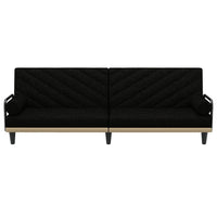 Thumbnail for Schlafsofa mit Armlehnen Schwarz Stoff