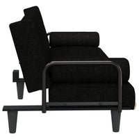 Thumbnail for Schlafsofa mit Armlehnen Schwarz Stoff