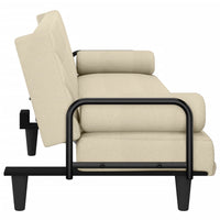 Thumbnail for Schlafsofa mit Armlehnen Creme Stoff