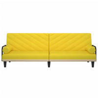 Thumbnail for Schlafsofa mit Armlehnen Hellgelb Stoff