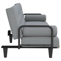 Thumbnail for Schlafsofa mit Armlehnen Hellgrau Stoff