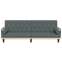 Thumbnail for Schlafsofa mit Armlehnen Dunkelgrau Stoff