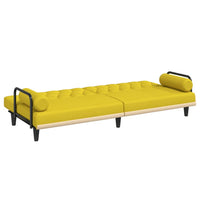 Thumbnail for Schlafsofa mit Armlehnen Hellgelb Stoff