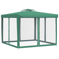 Thumbnail for Pavillon mit Doppeldach Grün 3x3x2,68 m Stoff