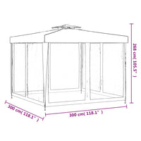 Thumbnail for Pavillon mit Doppeldach Grün 3x3x2,68 m Stoff
