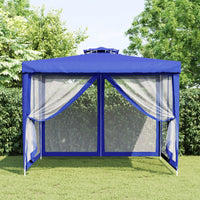 Thumbnail for Pavillon mit Doppeldach Blau 3x3x2,68 m Stoff