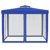 Thumbnail for Pavillon mit Doppeldach Blau 3x3x2,68 m Stoff