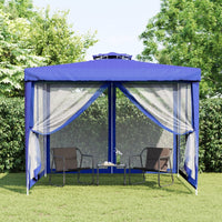 Thumbnail for Pavillon mit Doppeldach Blau 3x3x2,68 m Stoff
