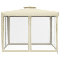 Thumbnail for Pavillon mit Doppeldach Creme 3x3x2,68 m Stoff