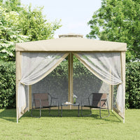 Thumbnail for Pavillon mit Doppeldach Creme 3x3x2,68 m Stoff