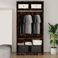 Thumbnail for Kleiderschrank Räuchereiche 100x50x200 cm Holzwerkstoff