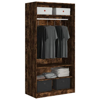 Thumbnail for Kleiderschrank Räuchereiche 100x50x200 cm Holzwerkstoff