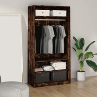 Thumbnail for Kleiderschrank Räuchereiche 100x50x200 cm Holzwerkstoff