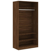 Thumbnail for Kleiderschrank Braun Eiche-Optik 100x50x200 cm Holzwerkstoff