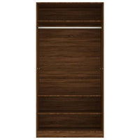 Thumbnail for Kleiderschrank Braun Eiche-Optik 100x50x200 cm Holzwerkstoff