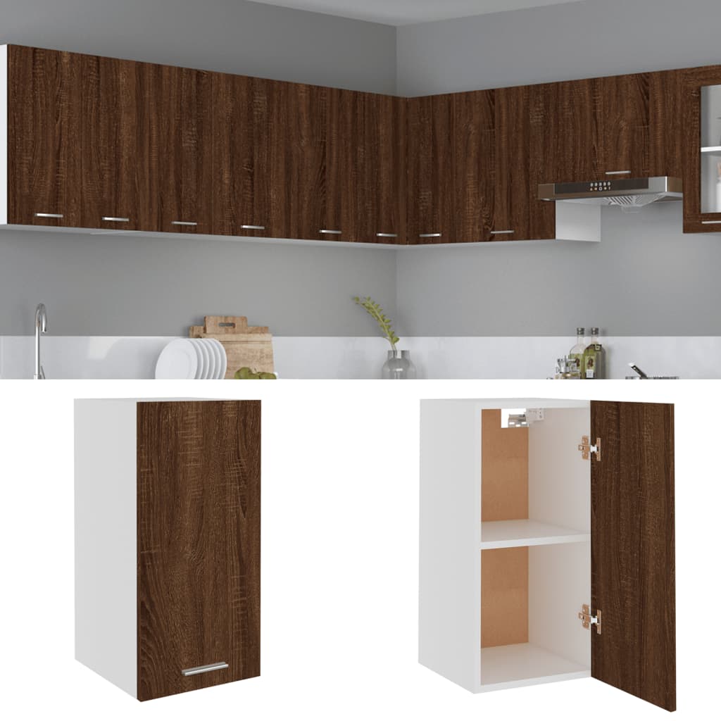 Hängeschrank Braun Eichen-Optik 29,5x31x60 cm Holzwerkstoff
