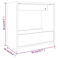 Thumbnail for Beistelltisch Räuchereiche 50x26x50 cm Holzwerkstoff