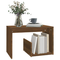 Thumbnail for Beistelltisch Braun Eichen-Optik 59x36x38 cm Holzwerkstoff