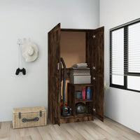 Thumbnail for Kleiderschrank Räuchereiche 82,5x51,5x180 cm Holzwerkstoff