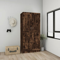 Thumbnail for Kleiderschrank Räuchereiche 82,5x51,5x180 cm Holzwerkstoff