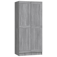 Thumbnail for Kleiderschrank Grau Sonoma 82,5x51,5x180 cm Holzwerkstoff