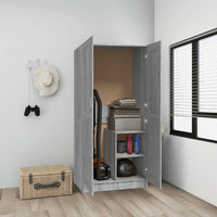 Thumbnail for Kleiderschrank Grau Sonoma 82,5x51,5x180 cm Holzwerkstoff