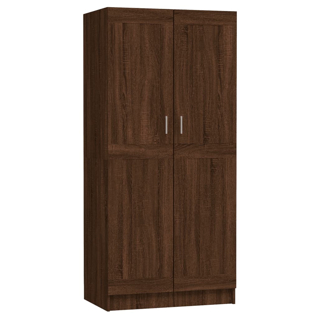 Kleiderschrank Braun Eichen-Optik 82,5x51,5x180cm Holzwerkstoff