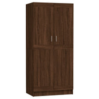 Thumbnail for Kleiderschrank Braun Eichen-Optik 82,5x51,5x180cm Holzwerkstoff