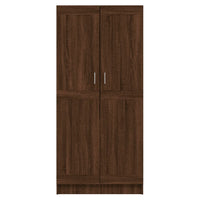 Thumbnail for Kleiderschrank Braun Eichen-Optik 82,5x51,5x180cm Holzwerkstoff