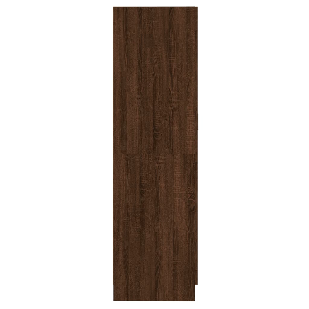 Kleiderschrank Braun Eichen-Optik 82,5x51,5x180cm Holzwerkstoff
