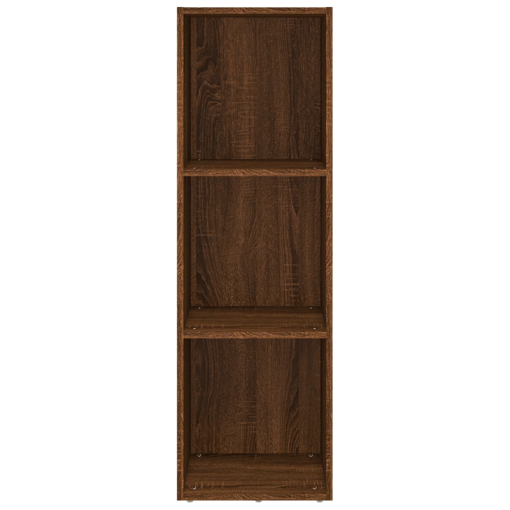 Bücherschrank/TV-Schrank Braun Eichen-Optik 36x30x114 cm