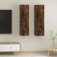 Thumbnail for TV-Wandschränke 2 Stk. Räuchereiche 30,5x30x110 cm